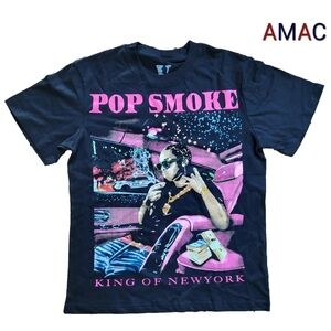 VLONE x Pop Smoke BLACK "KING OF NY" Tee SZ: XXL